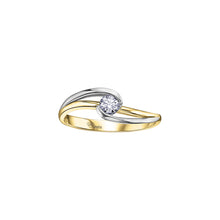Load image into Gallery viewer, AM107YW23  14KT Yellow & White Gold .23CT TW Canadian Diamond Ring