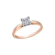 Load image into Gallery viewer, 030105 10KT Rose &amp; White Gold .13CT TW Diamond Ring
