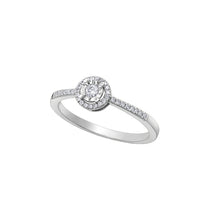 Load image into Gallery viewer, 030084 10KT White Gold .15CT TW Diamond ring