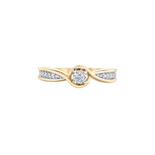 Load image into Gallery viewer, 030019 10KT Yellow & White Gold .12CT TW Diamond Ring