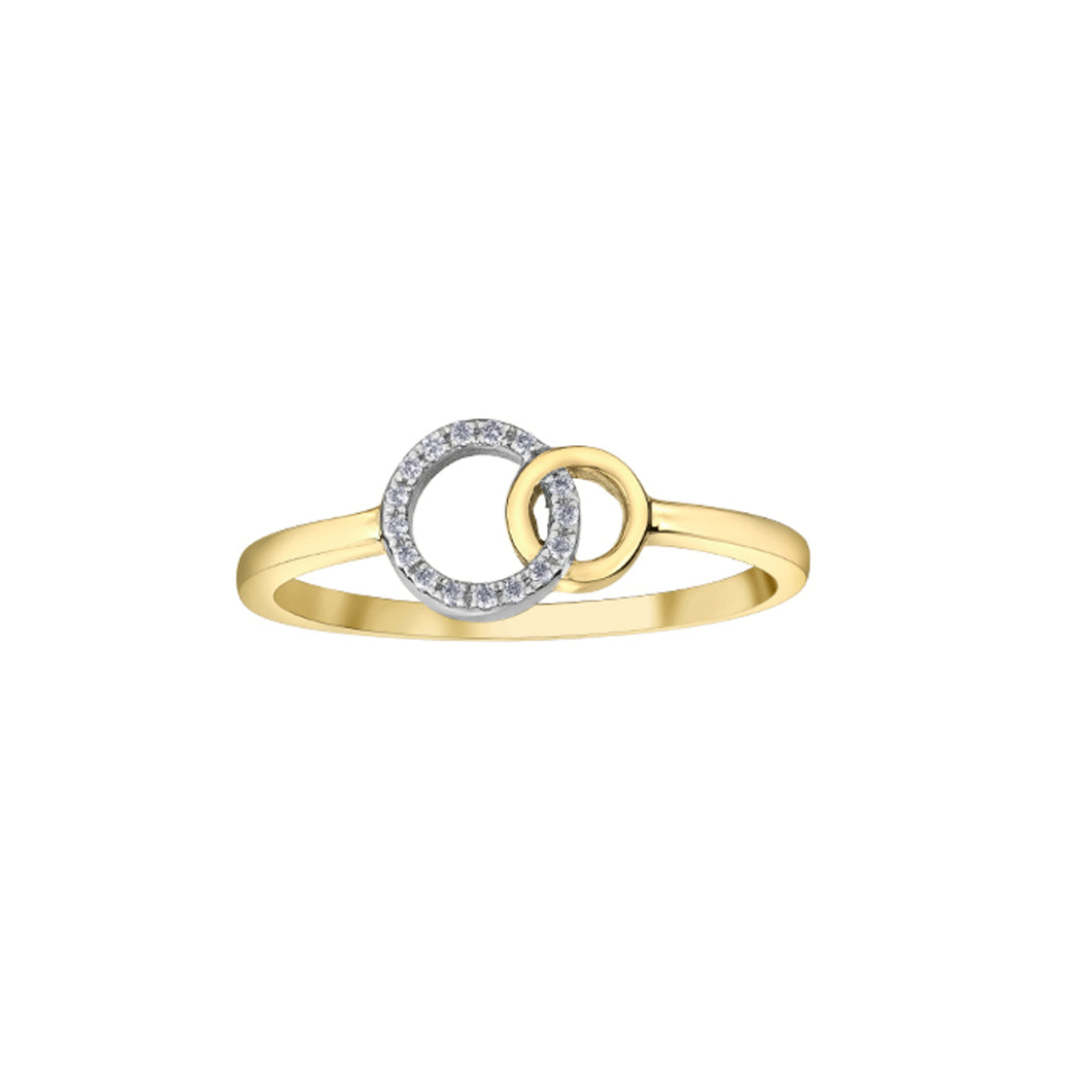 030271 10KT Yellow Gold .04CT TW Diamond Ring
