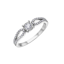 Load image into Gallery viewer, 030302 OUT OF STOCK PLEASE ALLOW 3-4 WEEKS FOR DELIVERY 10K White Gold .25CT TW Diamond Ring
