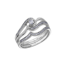 Load image into Gallery viewer, 030011 10K White Gold 0.17CT TW Diamond Ring
