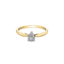 Load image into Gallery viewer, 030004 OUT OF STOCK, PLEASE ALLOW 3-4 WEEKS FOR DELIVERY 10K Yellow & White Gold .08CT TW Diamond Ring