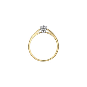030004 10K Yellow & White Gold .08CT TW Diamond Ring