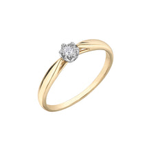Load image into Gallery viewer, 030130 10KT Yellow &amp; White Gold .05CT TW Diamond Ring
