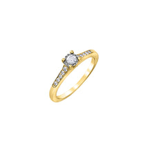 Load image into Gallery viewer, 030214 10K Yellow &amp; White Gold .20CT TW Diamond Ring
