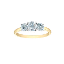 Load image into Gallery viewer, LD107 14KT Yellow & White Gold 2.09CT TW LAB CREATED DIAMOND Ring