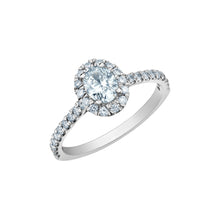 Load image into Gallery viewer, LD108W135 OUT OF STOCK PLEASE ALLOW 3-4 WEEKS FOR DELIVERY 14KT White Gold 1.35CT TW  LAB CREATED DIAMOND Ring