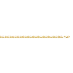 250019 7.5" 10K Yellow Gold Marine Link Chain Bracelet