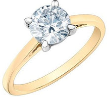 Load image into Gallery viewer, LD103Y200 14KT Yellow & White Gold 2.00CT TW LAB CREATED DIAMOND Ring