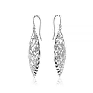 291354 Sterling Silver Filigree Dangle Earrings