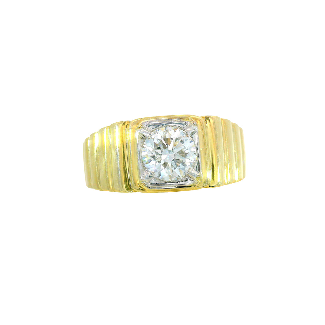 63119 10KT Yellow & White Gold 1.06CT TW LAB GROWN Diamond Ring