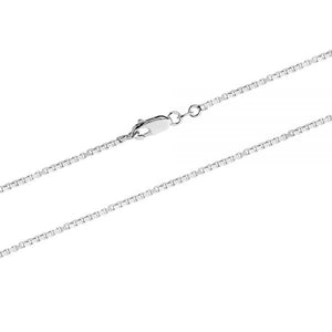 310171 7" 1.0mm wide Sterling Silver Box Chain Bracelet