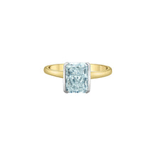Load image into Gallery viewer, 10282YW208 OUT OF STOCK PLEASE ALLOW 3-4 WEEKS FOR DELIVERY 14KT Yellow Gold 2.12CT TW 1/2 Bezel Set RADIANT CUT LAB CREATED Diamond Ring
