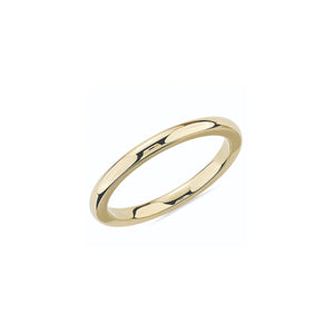 120243 10KT Yellow Gold Size 5 2MM Comfort Fit Band