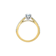 Load image into Gallery viewer, 31155YW/120 OUT OF STOCK PLEASE ALLOW 3-4 WEEKS FOR DELIVERY 14K Yellow &amp; White Gold 1.24CT TW Oval LAB GROWN Diamond Ring
