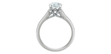Load image into Gallery viewer, 31465 Platinum 1.89CT TW LAB CREATED OVAL DIAMOND Karolina 4 Claw Ring
