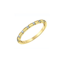 Load image into Gallery viewer, 31549WD/166 14K Yellow Gold  LAB CREATED .10CT TW Diamond Ring
