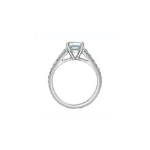 Load image into Gallery viewer, 31607/200-P Platinum 2.00CT TW LAB CREATED RADIANT DIAMOND Flared Band Ring
