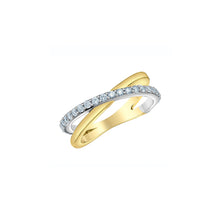 Load image into Gallery viewer, 31633WDYW/252 14K Yellow &amp; White Gold  LAB CREATED 0.50CT TW Diamond Ring
