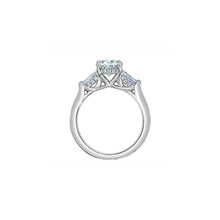 Load image into Gallery viewer, 31653 Platinum 2.53CT TW LAB CREATED OVAL DIAMOND Ring With Hidden Halo
