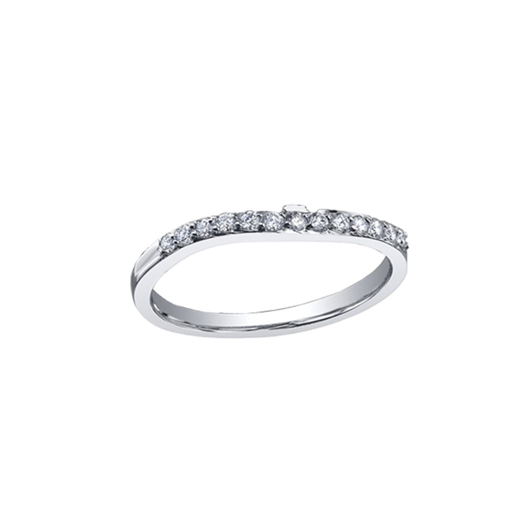 100094 OUT OF STOCK, PLEASE ALLOW 3-4 WEEKS FOR DELIVERY 14KT White Gold .15CT TW Diamond Ring