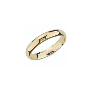 130372  10KT Yellow Gold Size 11 4MM Comfort Fit Band