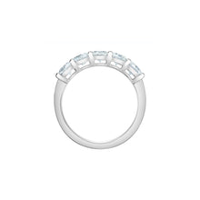 Load image into Gallery viewer, 50M40WG 14K White Gold 1.50CT TW 5 LAB CREATED DIAMOND Ring
