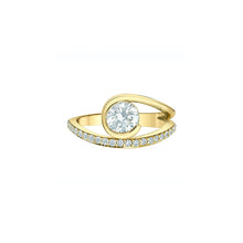 Load image into Gallery viewer, 52H56/125 14KT Yellow Gold 1.26CT TW LAB CREATED Diamond Ring
