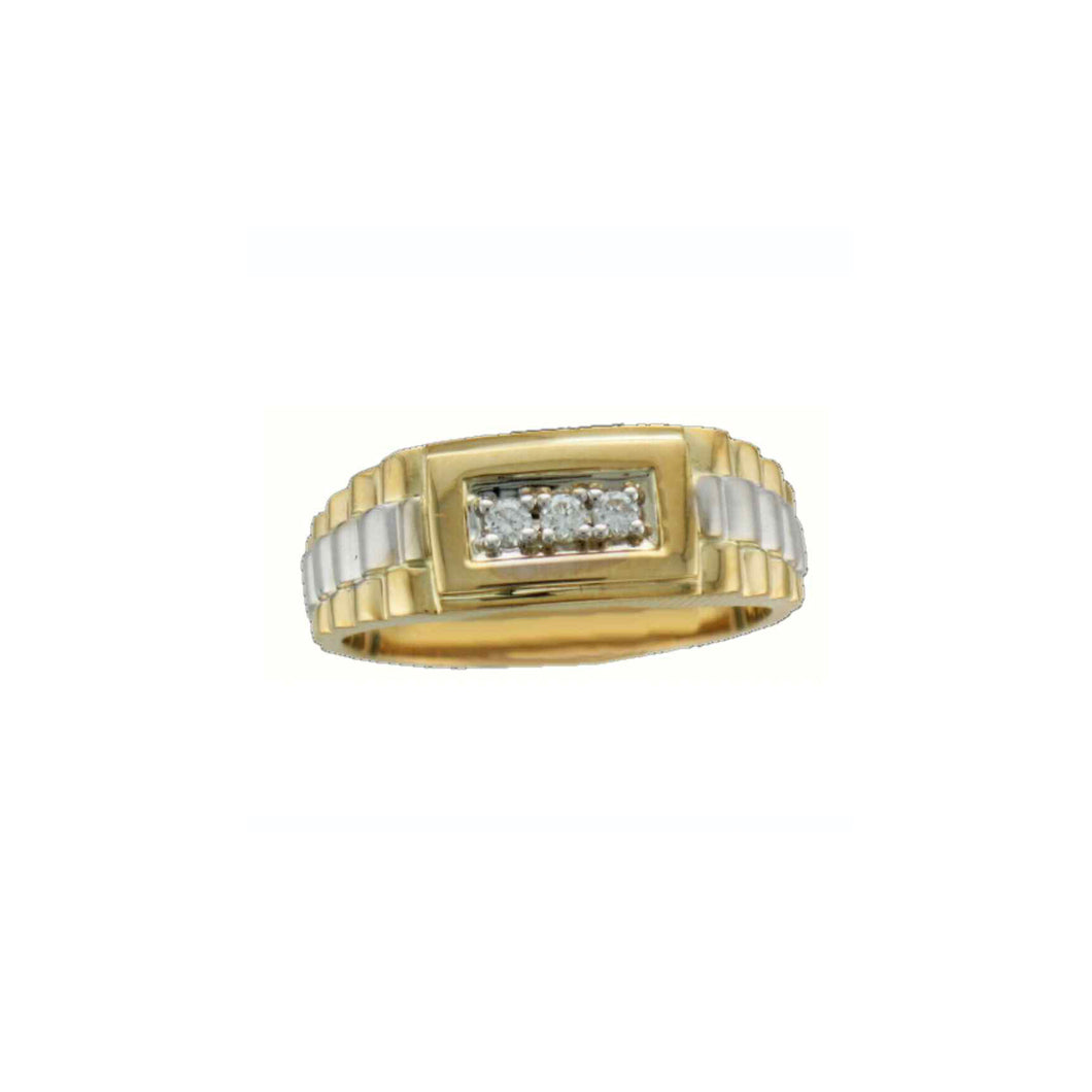 60571YW 10KT Yellow & White Gold 1.03CT TW LAB GROWN Diamond Ring