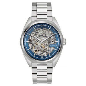 410169 BULOVA Stainless Steel Automatic Watch With Domed Mineral Crystal