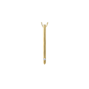 AM385 10KT Yellow Gold .03CT TW Canadian Diamond Pendant