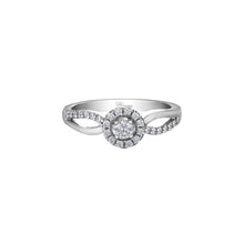 Load image into Gallery viewer, AM429 10KT White Gold .31CT TW Canadian Diamond Ring
