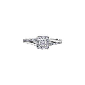 AM430 OUT OF STOCK, PLEASE ALLOW 3-4 WEEKS FOR DELIVERY 10KT Gold .30CT TW Princess Canadian Diamond Ring