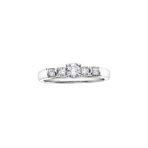 AM570W50 14KT White Gold .50CT TW Canadian Diamond Ring
