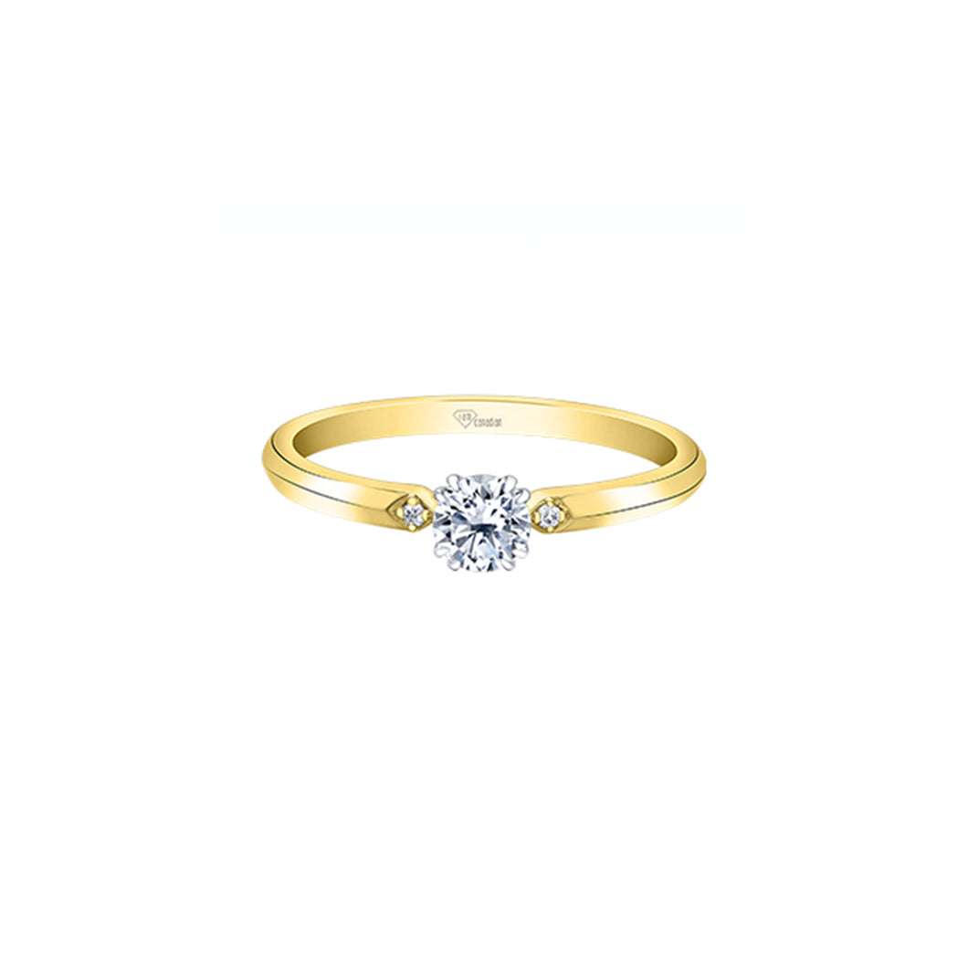 AM596YW30 14KT Yellow & White Gold .31CT TW Canadian Diamond Ring