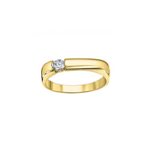 Load image into Gallery viewer, AM608 10KT Yellow Gold .15CT TW Canadian Diamond Ring
