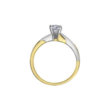 Load image into Gallery viewer, AM609YW50 14KT Yellow &amp; White Gold .50CT TW Canadian Diamond Ring
