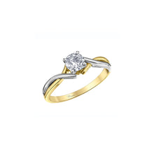 Load image into Gallery viewer, AM609YW50 14KT Yellow &amp; White Gold .50CT TW Canadian Diamond Ring
