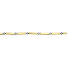 Load image into Gallery viewer, BR1089YW 10KT Yellow &amp; White Gold .54CT TW Canadian Diamond Bracelet
