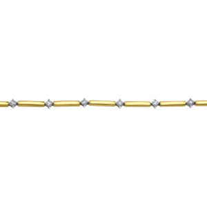 BR1089YW 10KT Yellow & White Gold .54CT TW Canadian Diamond Bracelet