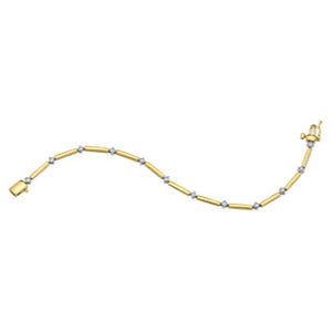 BR1089YW 10KT Yellow & White Gold .54CT TW Canadian Diamond Bracelet