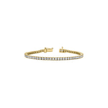 Load image into Gallery viewer, BR977/4-10 10KT Yellow Gold 4.12CT TW LAB GROWN Diamond Tennis Bracelet
