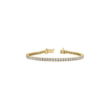 Load image into Gallery viewer, BR977 14KT Yellow Gold 3.93CT TW Canadian Diamond Tennis Bracelet
