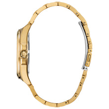 Load image into Gallery viewer, 410221 CITIZEN® Peyten Eco-Drive Gold Tone Stainless-Steel Watch With Blue Face, 8 Diamonds &amp; Date
