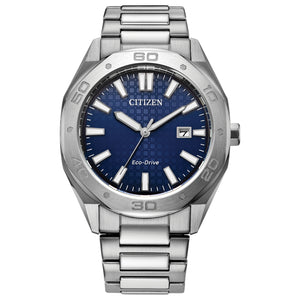 410210 CITIZEN®'s ECO-DRIVE Stainless Steel Blue Dial with Date