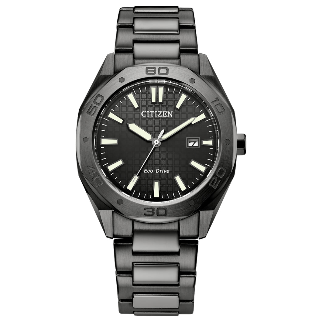410209 CITIZEN®'s ECO-DRIVE Titanium Black Dial with Date