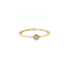 Load image into Gallery viewer, 030569 10KT Yellow Gold .10CT TW Bezel Set Diamond Ring (Copy)
