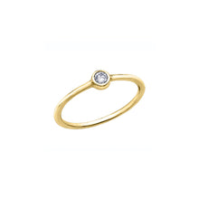Load image into Gallery viewer, 030569 10KT Yellow Gold .10CT TW Bezel Set Diamond Ring (Copy)
